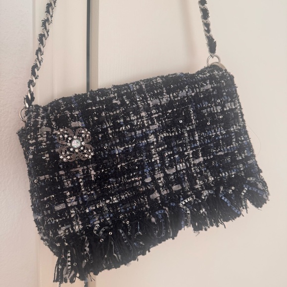 Zara Handbags - Zara Elegant Black Tweed Women Bag